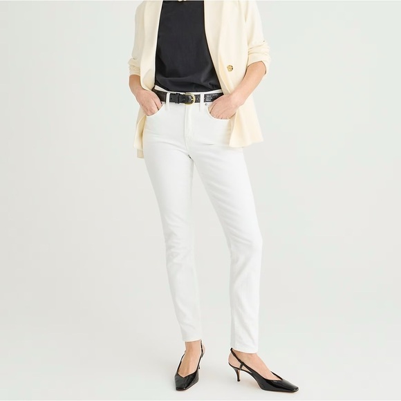 J. Crew White Wash 9" Toothpick  Jeans  Size 26 - Picture 1 of 15